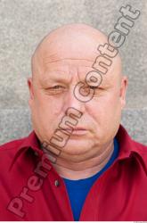 Head Man Casual Slim Overweight Bald Street photo references